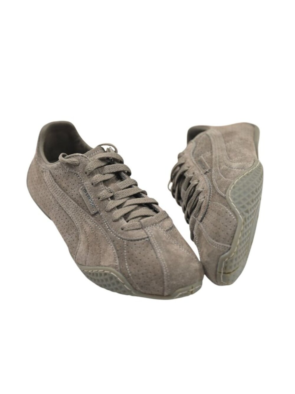 Puma x Jil Sander K-Street Suede Sneakers 406679-04 in Matte Bronze